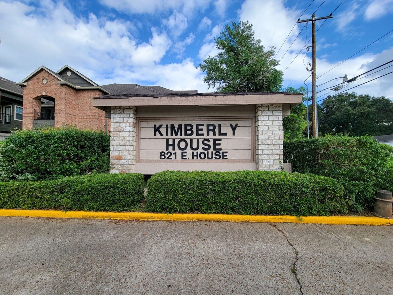 Kimberly House entrance sign